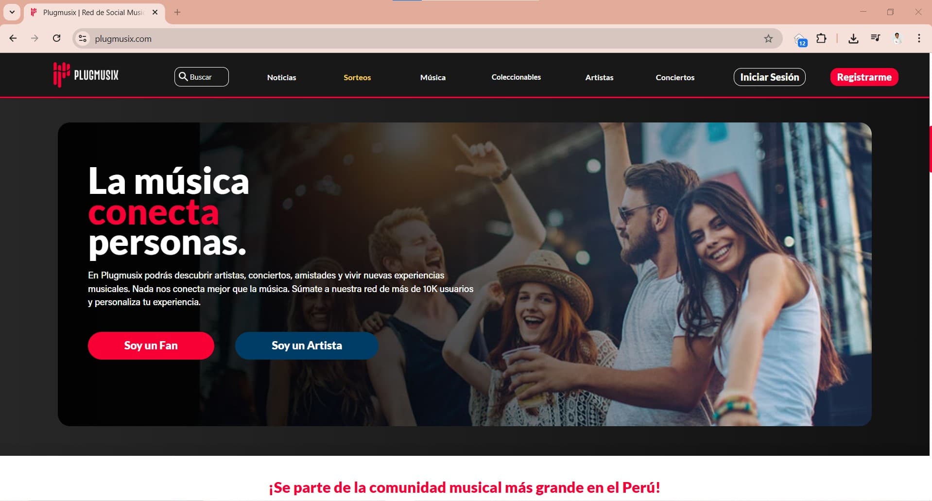 Plugmusix - Red Social para Conciertos